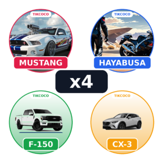 Pack x4 Stickers